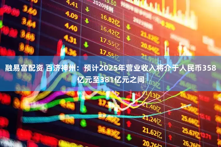 融易富配资 百济神州：预计2025年营业收入将介于人民币358亿元至381亿元之间
