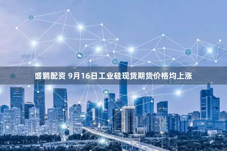 盛鹏配资 9月16日工业硅现货期货价格均上涨
